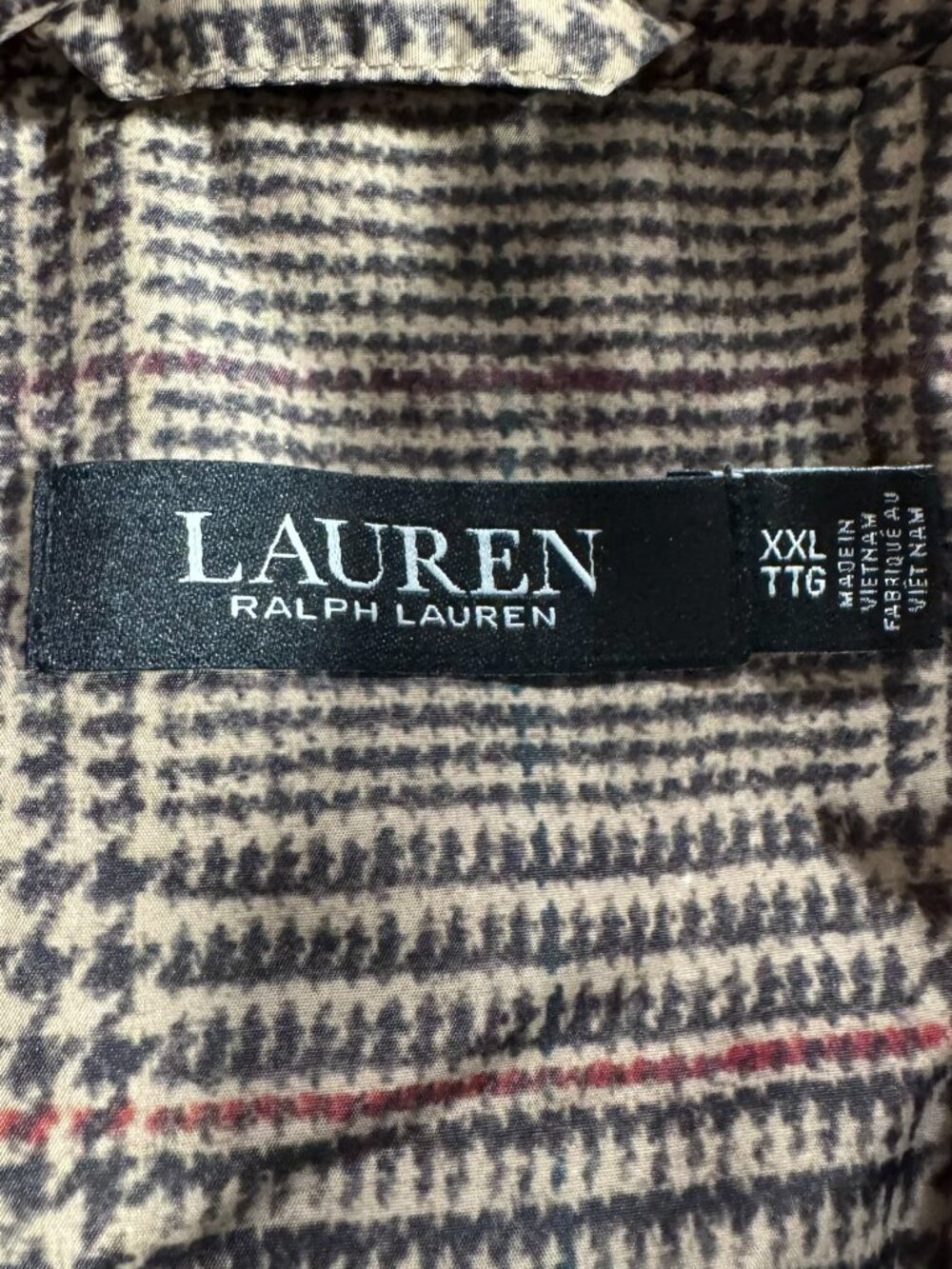 Lauren Ralph Lauren Glen Plaid Quilted Barn Coat Jacket Womens 2XL CJ-2433 - Picture 10 of 13